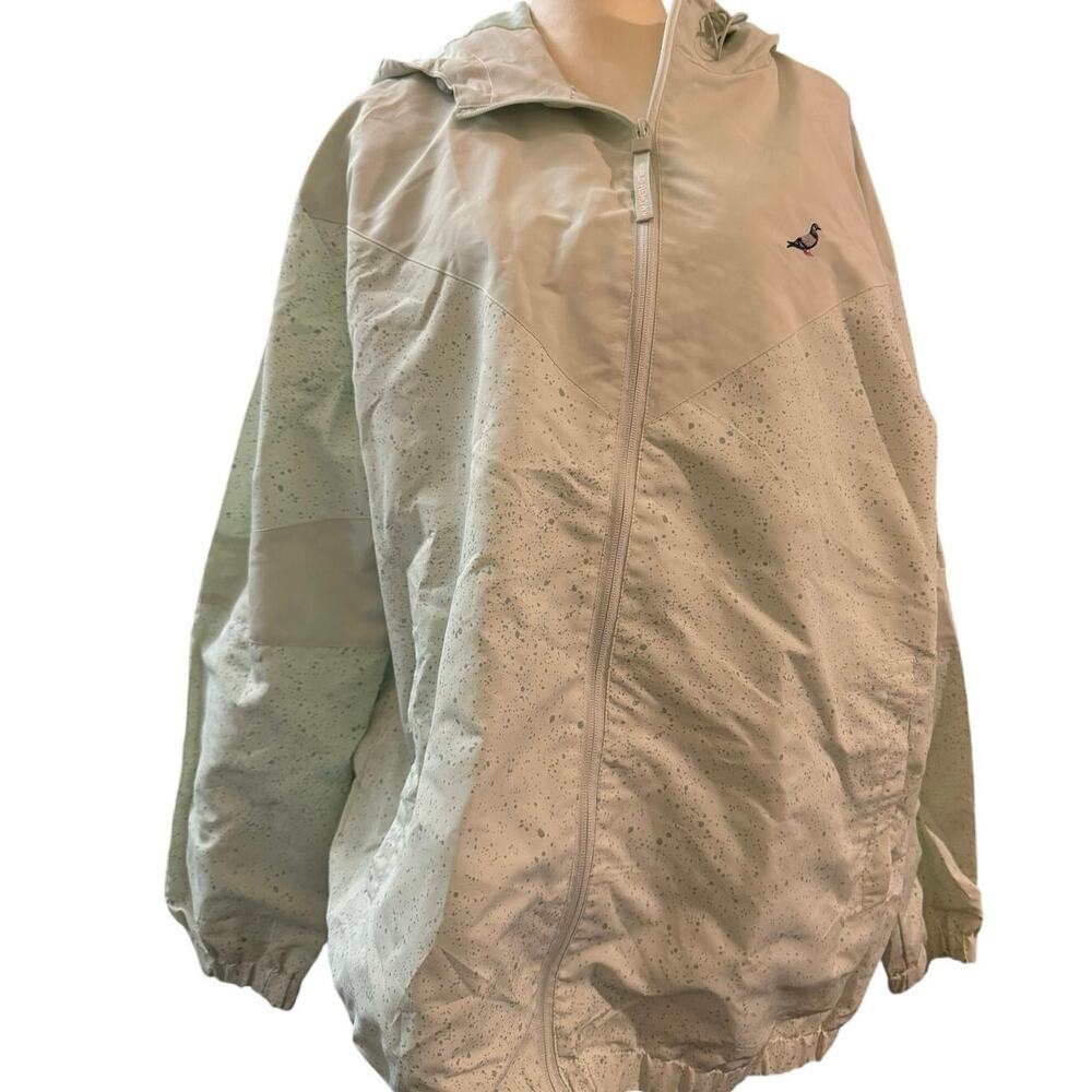 Staple Pigeon Mint Green Hooded Windbreaker Jacket Size 2XL Lightweight